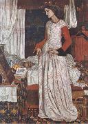 Morris, William Queen Guinevere (mk22) oil on canvas